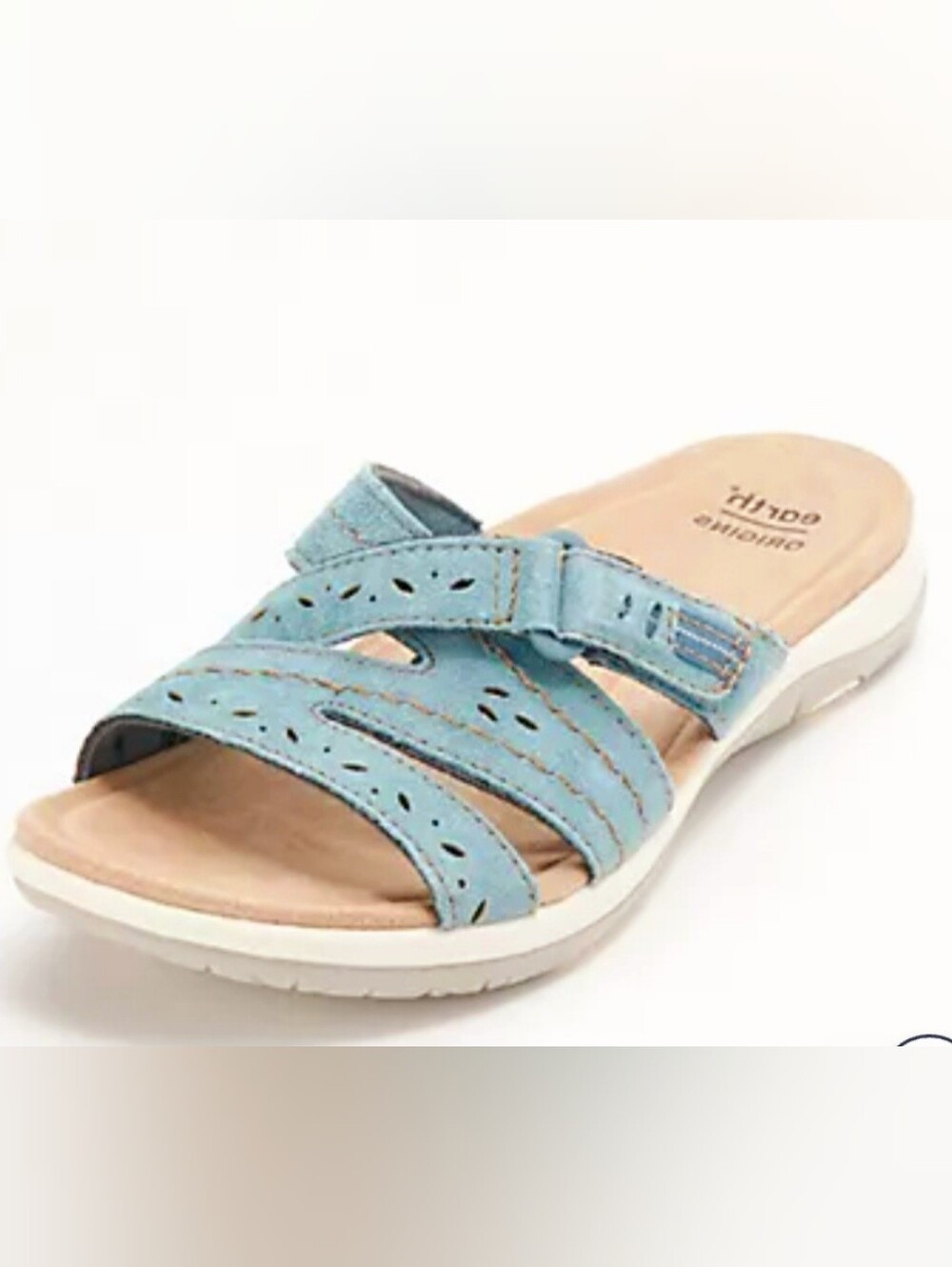NWOT Earth Origins Women's Blue Shantel Suede Sandals 10